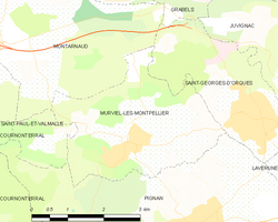 Map commune FR insee code 34179